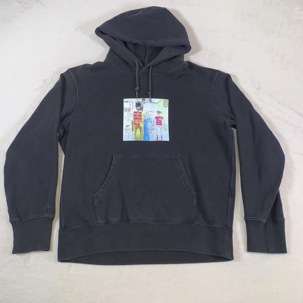Jean Michel Basquiat x Uniqlo Hoodie Mens Small (Tag M Fits‎ S) Batman & Robin